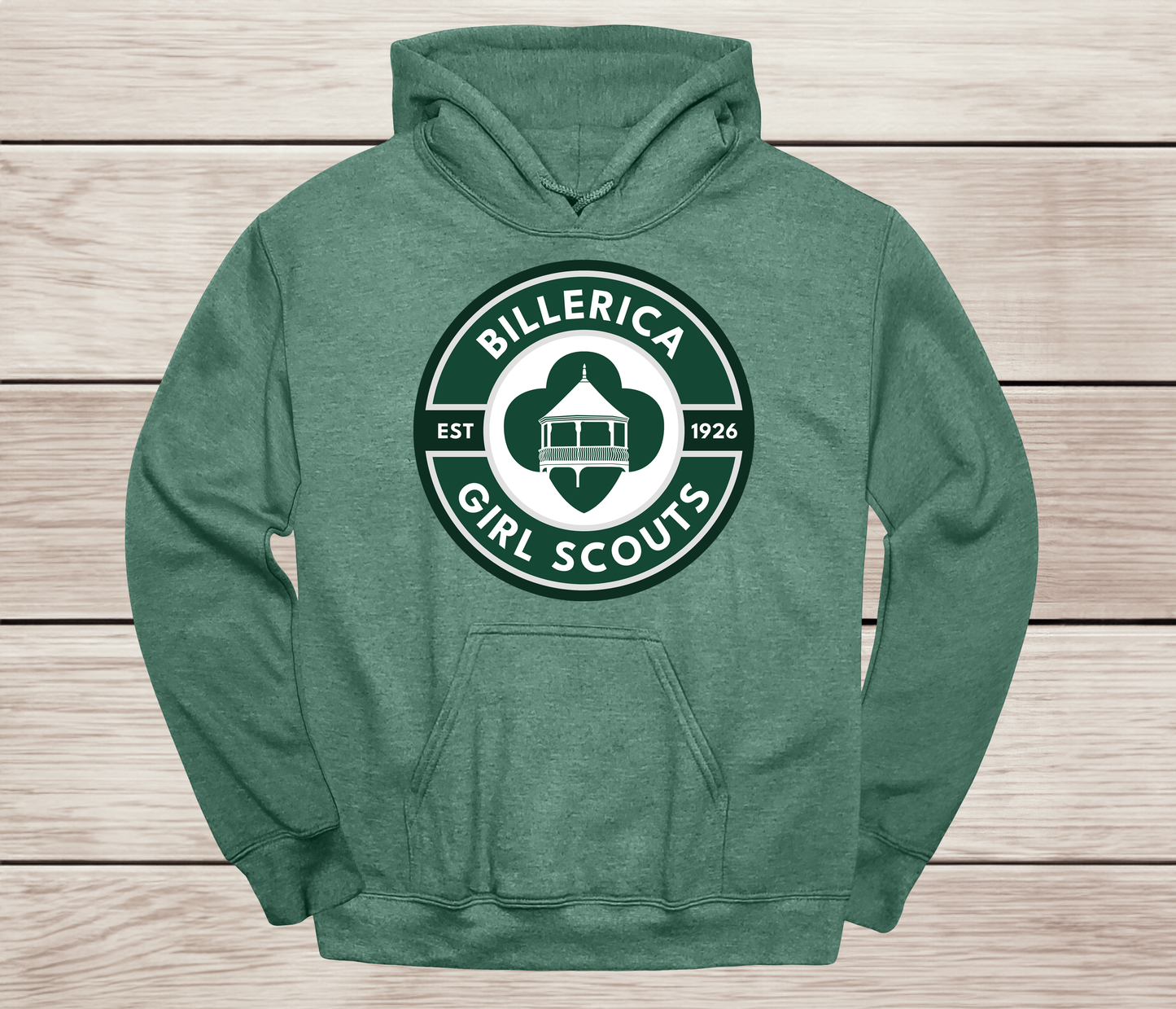 Billerica Girl Scout logo hoodie- Troop Spirit Wear