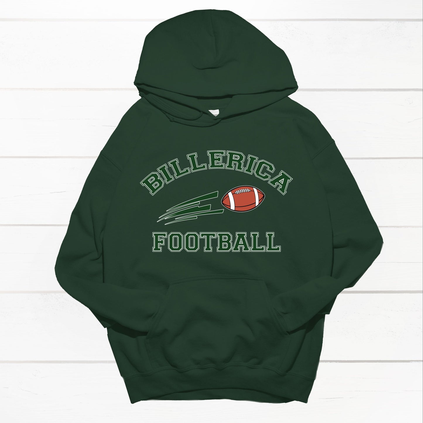 Billerica Football Hoodie- Arch Design