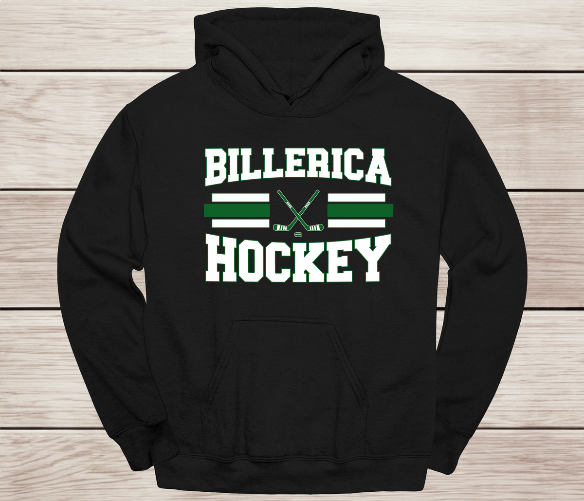 Billerica Hockey Stripe Design Sweatshirt- Team Spirit Wear