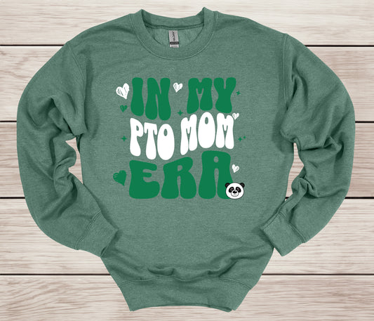 In My PTO Mom Era crewneck- School Spirit Mom Gear