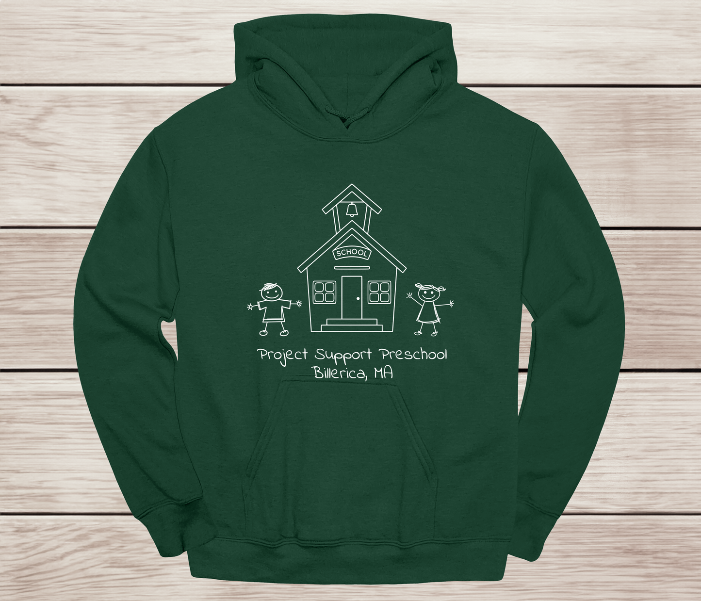 Project Support Billerica logo hoodie
