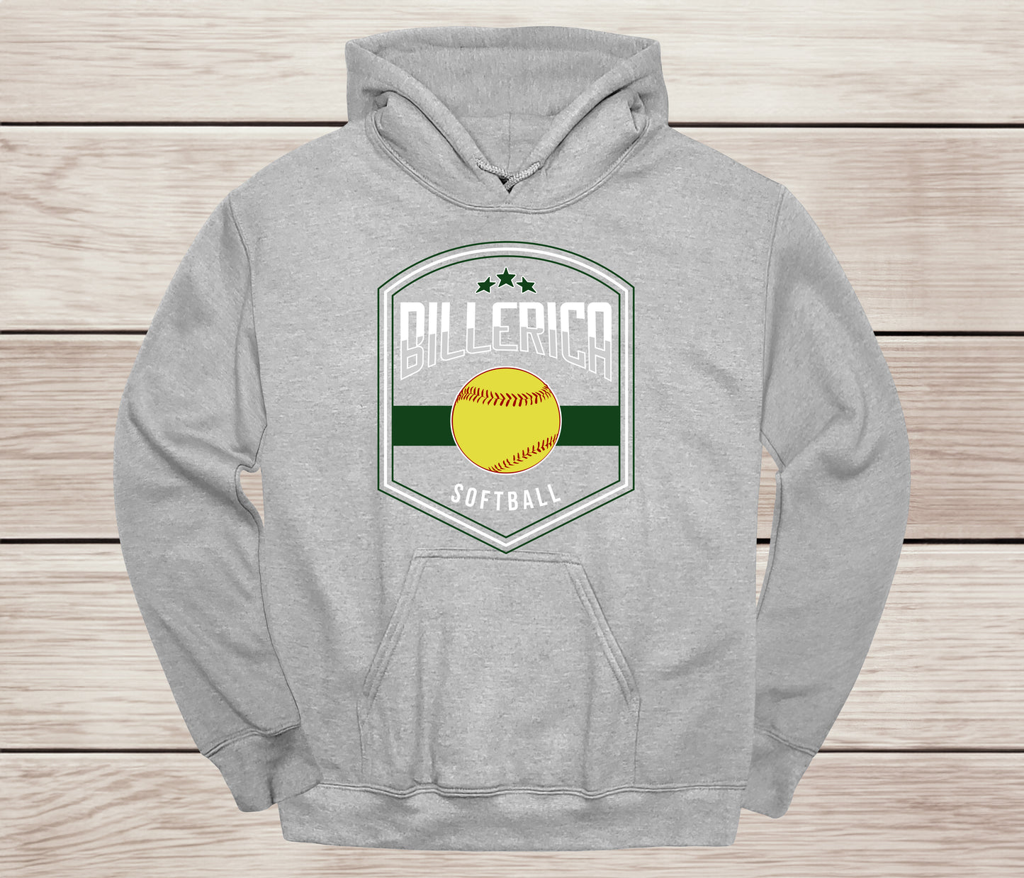 Billerica Softball Hoodie- Shield Design - Team Spirit Wear
