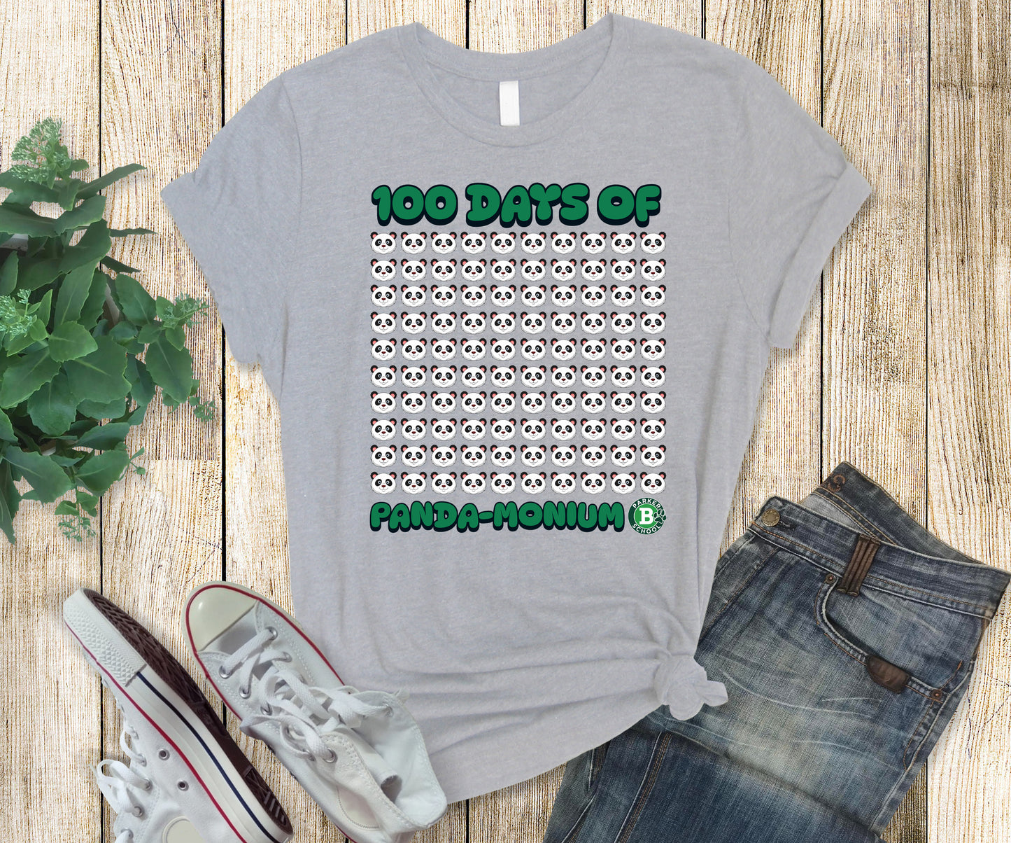 100 Days of Panda-monium T-Shirt - School Spirit Apparel