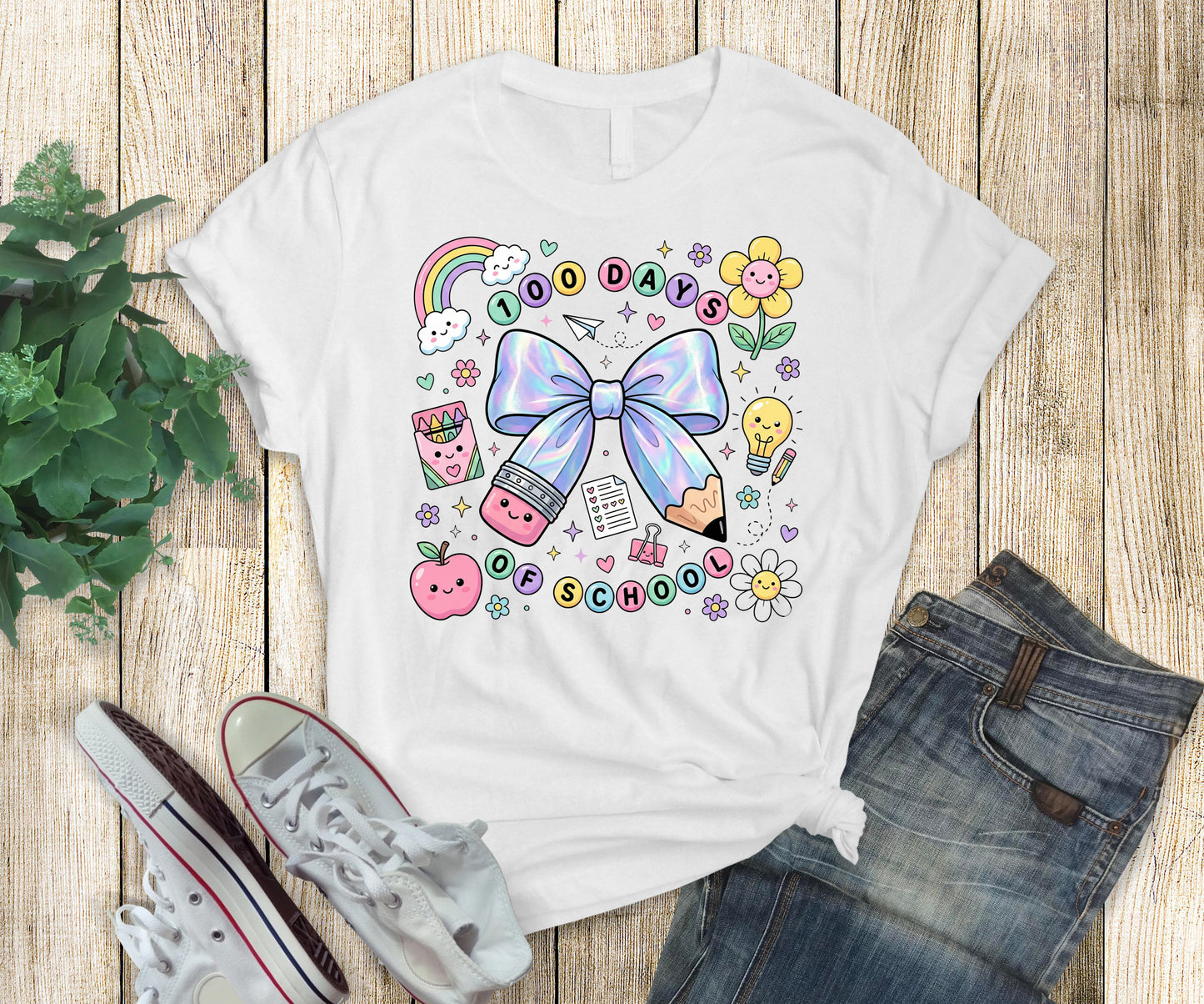 100 Days of School t-shirts- School Spirit Wear