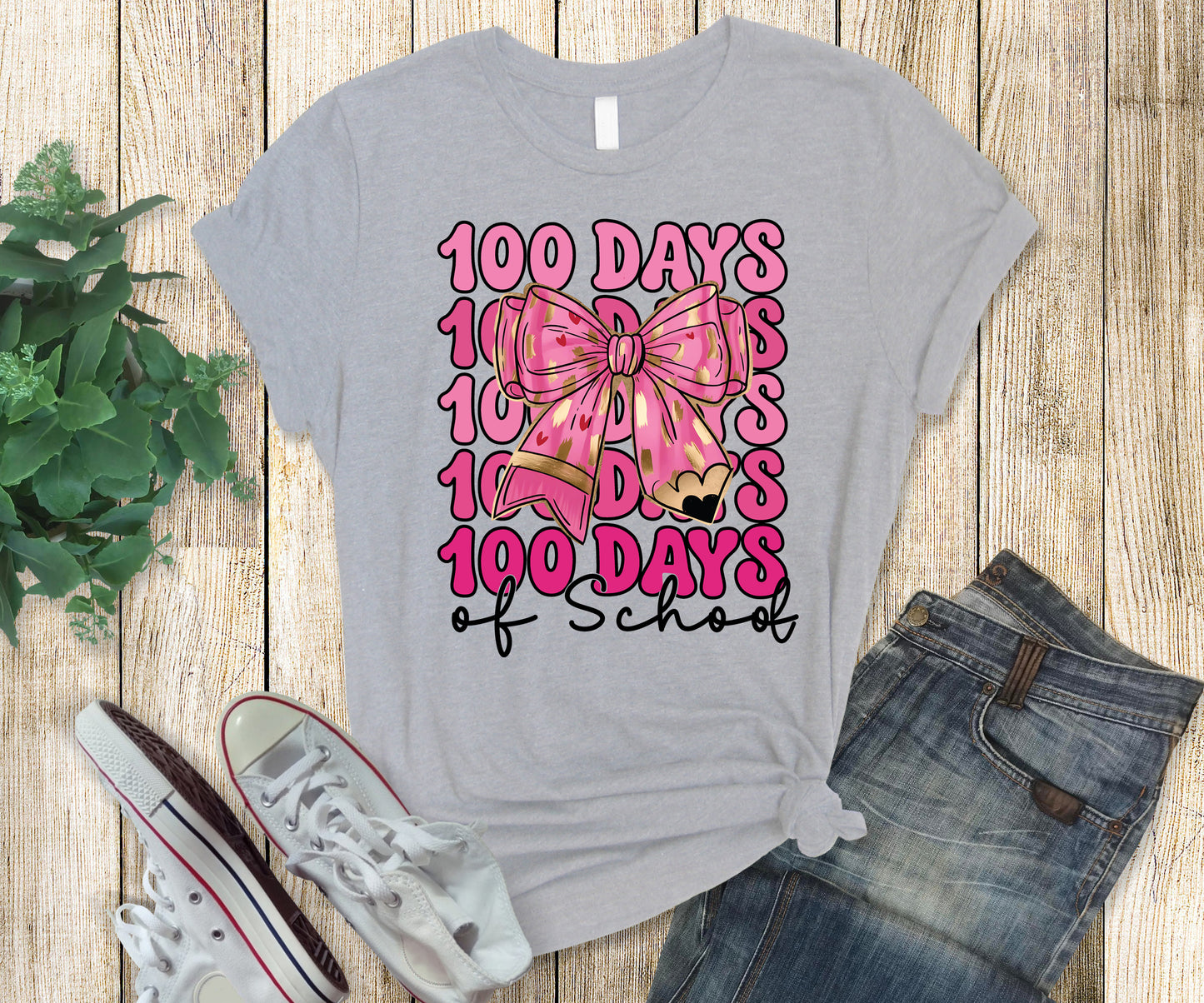 100 Days of School t-shirts- School Spirit Wear