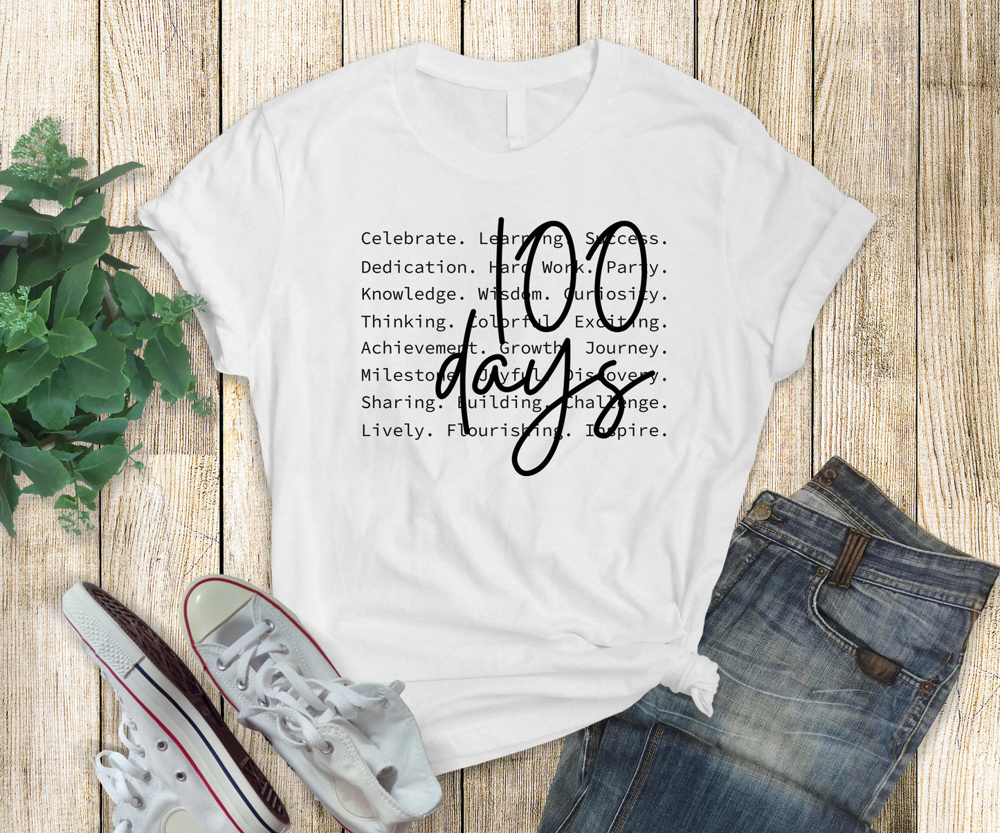 100 Days of School t-shirts- School Spirit Wear