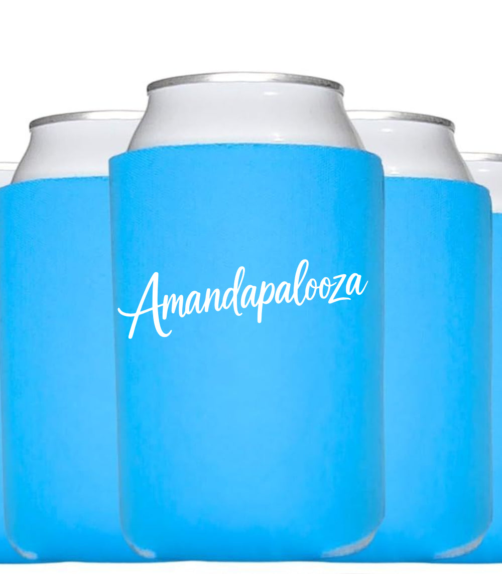 Amandapalooza can coolers