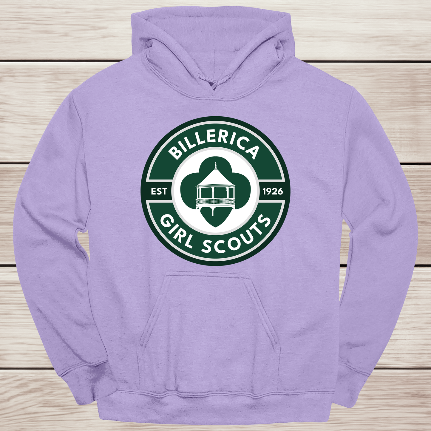 Billerica Girl Scout logo hoodie- Troop Spirit Wear