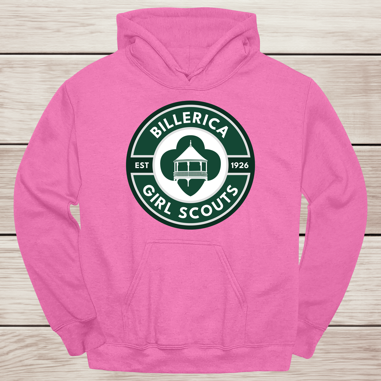 Billerica Girl Scout logo hoodie- Troop Spirit Wear