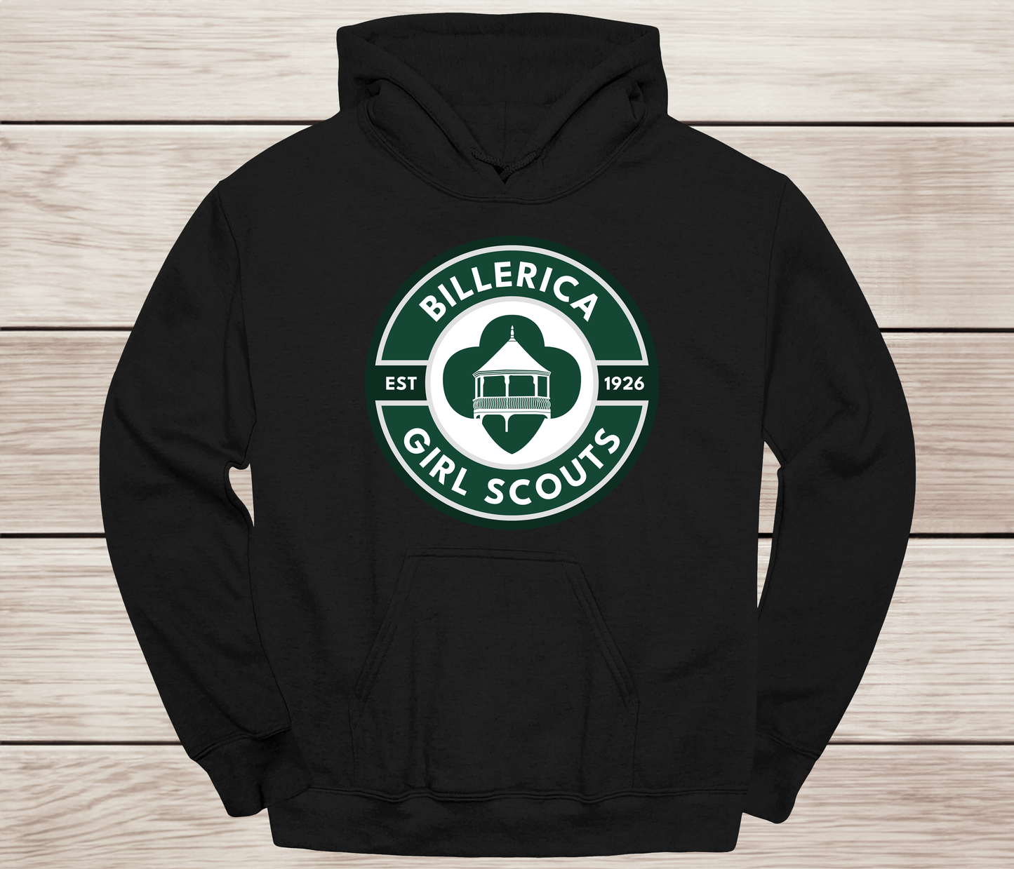 Billerica Girl Scout logo hoodie- Troop Spirit Wear