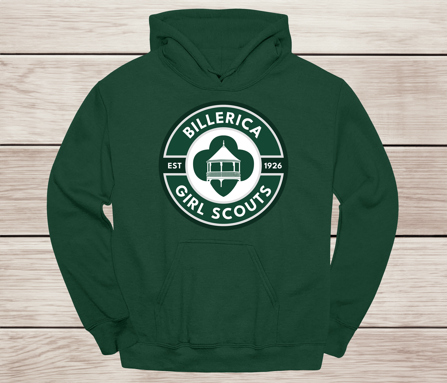 Billerica Girl Scout logo hoodie- Troop Spirit Wear