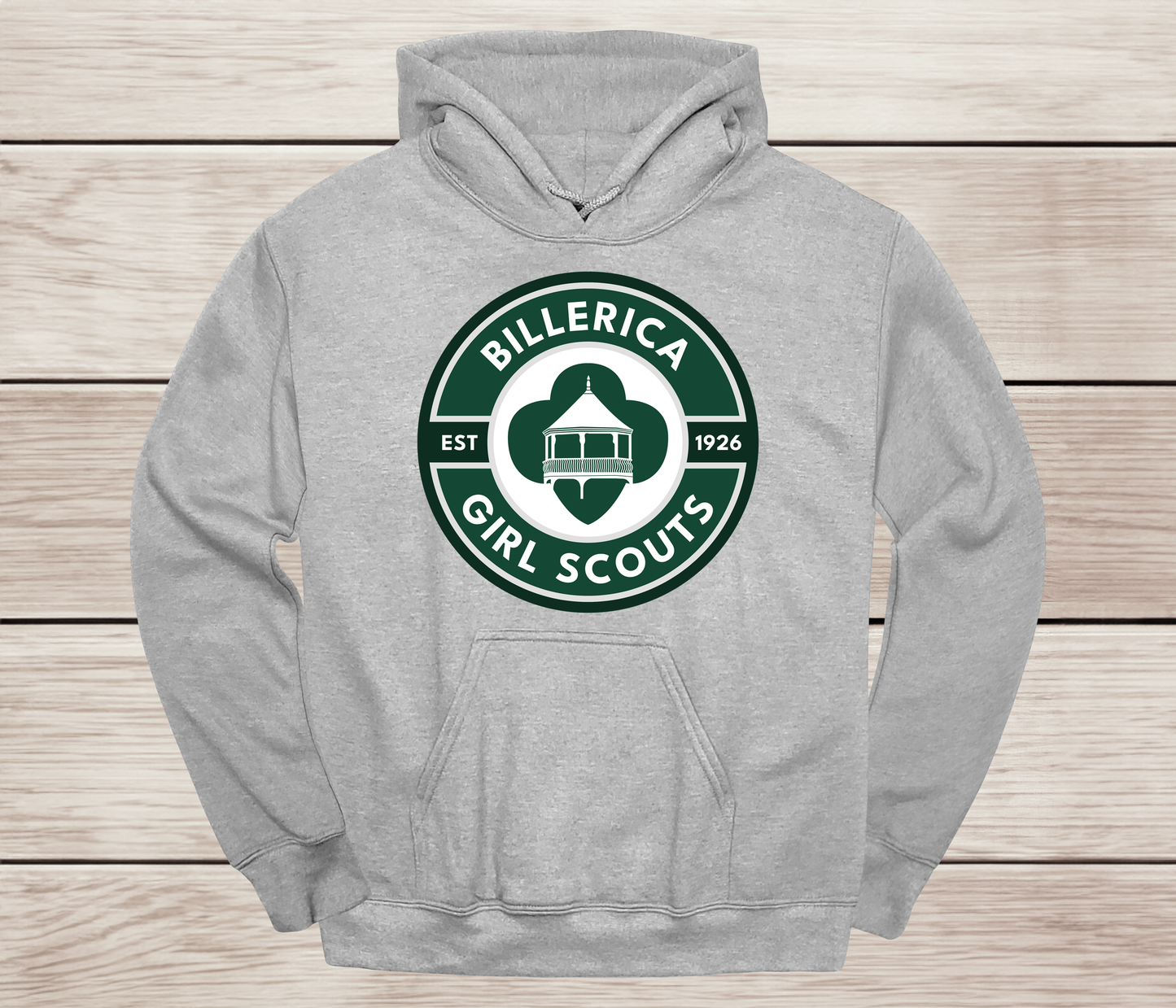 Billerica Girl Scout logo hoodie- Troop Spirit Wear