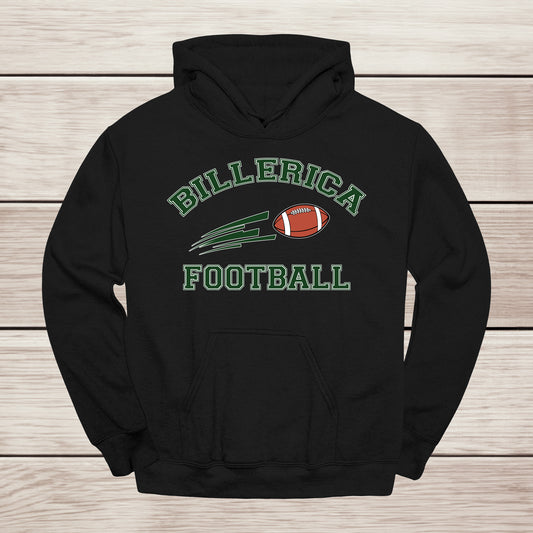 Billerica Football Hoodie- Arch Design