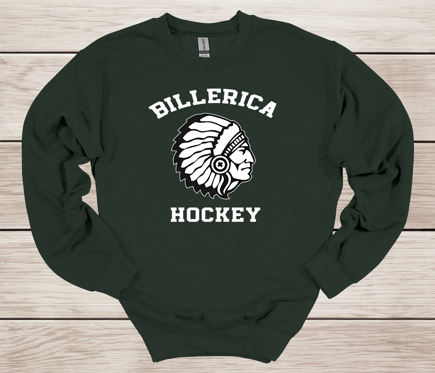 Billerica Hockey design w/mascot- Team Spirit Wear