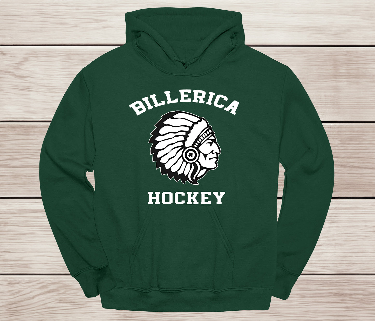 Billerica Hockey design w/mascot- Team Spirit Wear