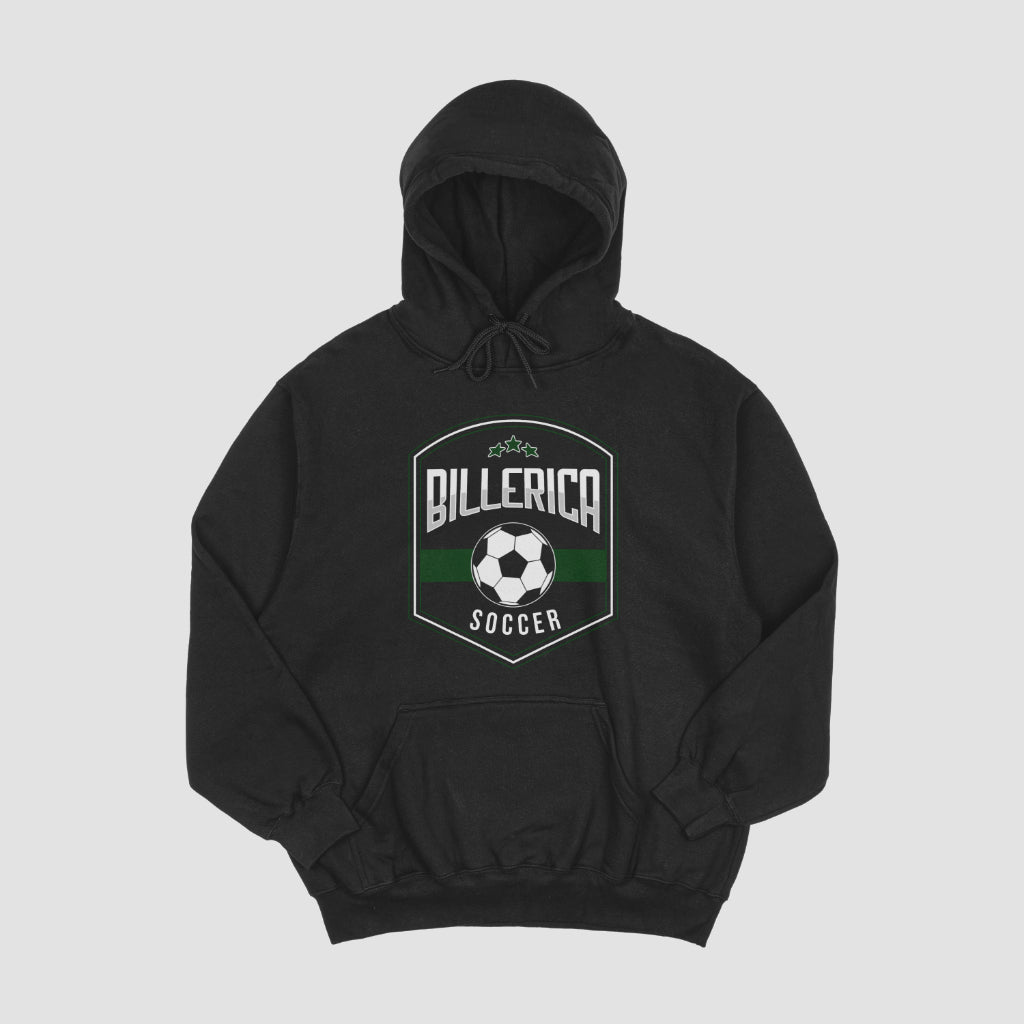 Billerica Soccer Hoodie- Shield Design - Team Spirit Wear