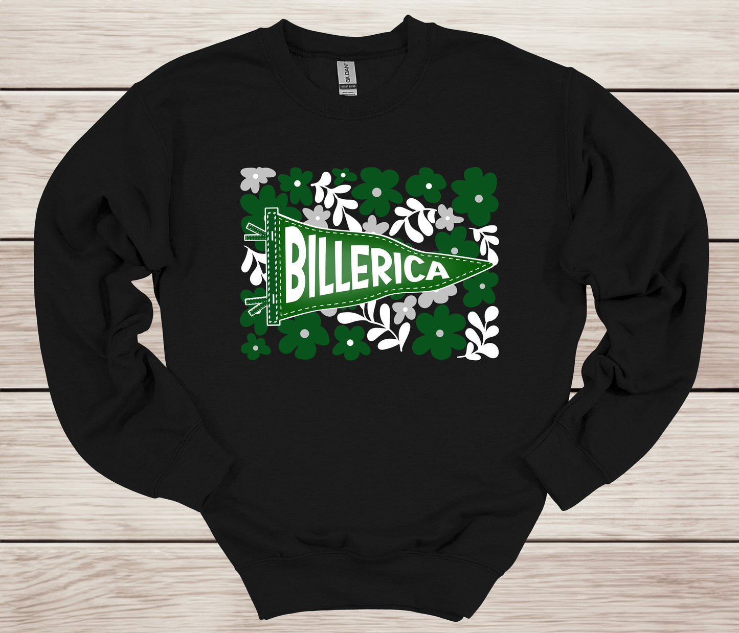 Billerica floral pennant design - Team Spirit Wear