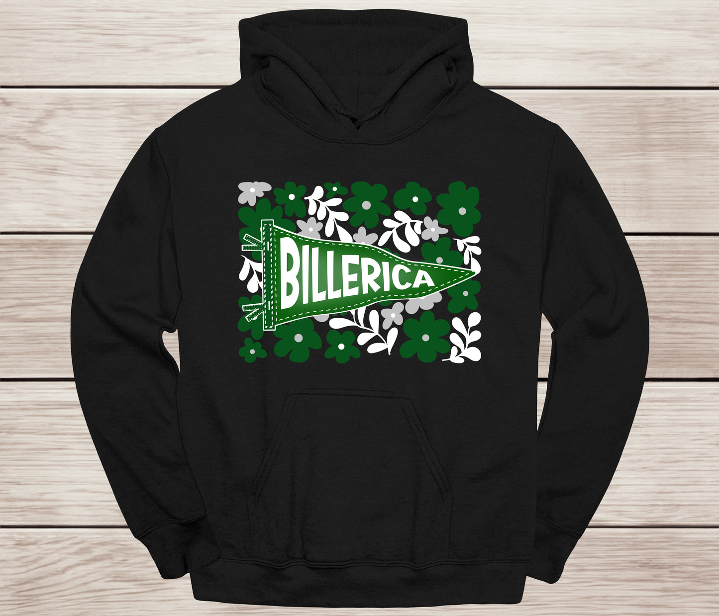 Billerica floral pennant design - Team Spirit Wear