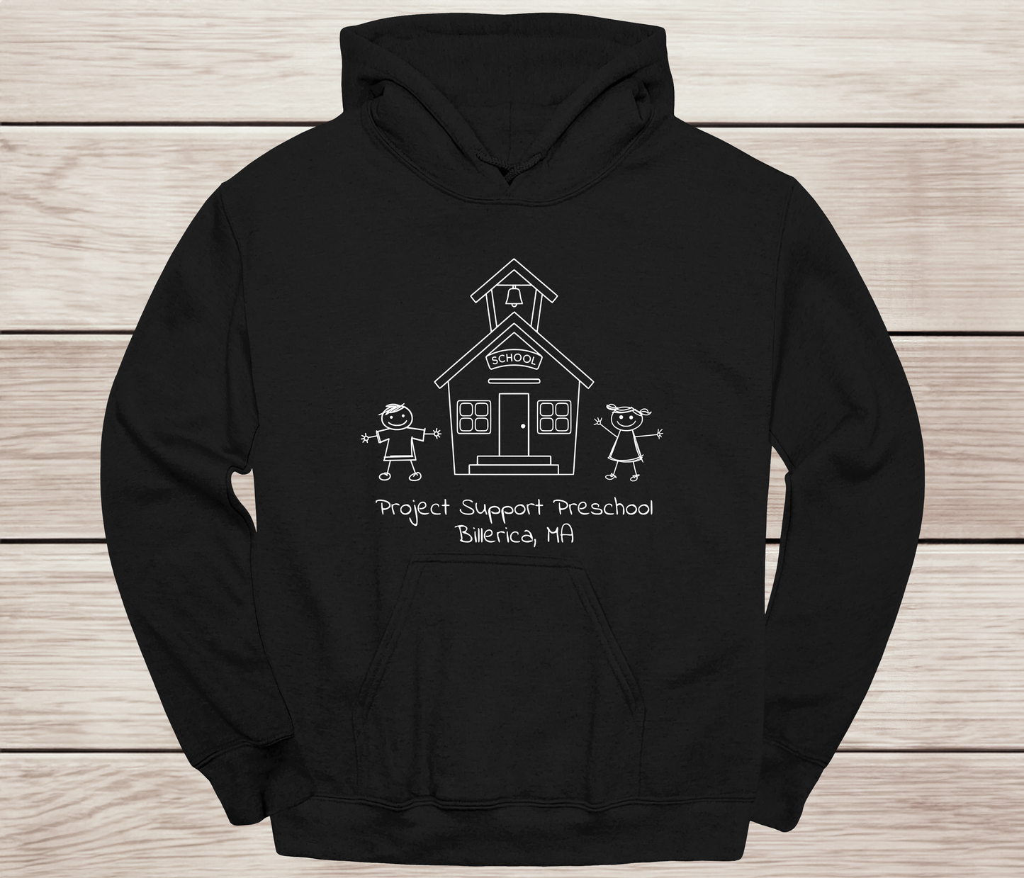 Project Support Billerica logo hoodie