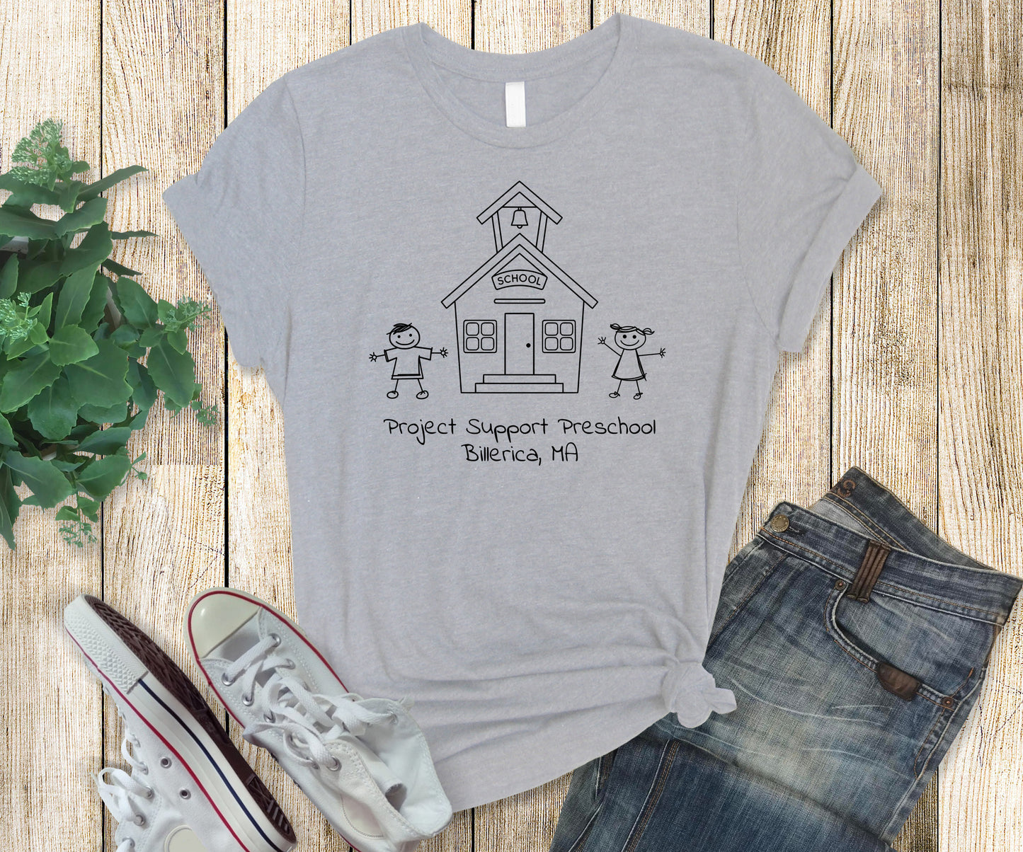 Project Support Preschool logo t-shirt - School Spirit Wear