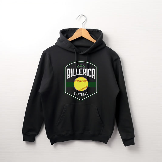 Billerica Softball Hoodie- Shield Design - Team Spirit Wear