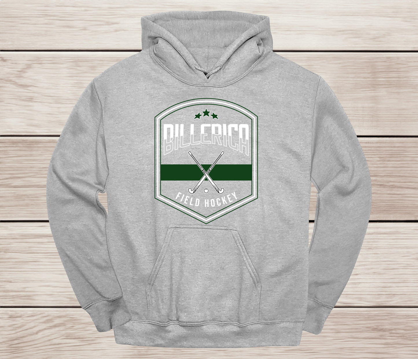 Billerica Field Hockey Hoodie- Shield Design - Team Spirit Wear