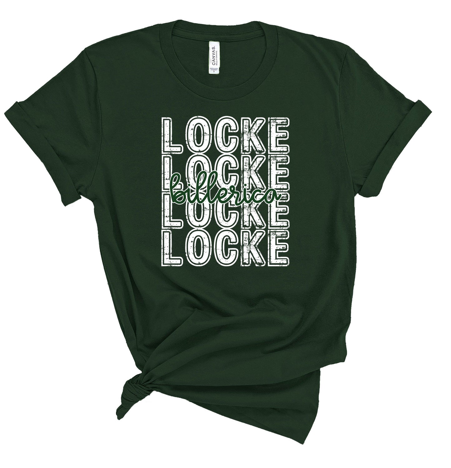 Billerica school spiritwear t-shirt - stacked design