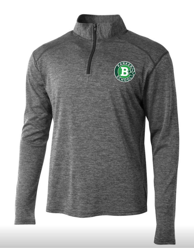 Parker logo athletic quarter zip shirt